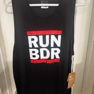 Men’s Pressio Sustain Running Tank - Best Damn Race - Size XL Black